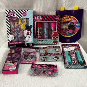 LOL Surprise! Accessories Bundle Lot (Lip Balm/Diaries/Sunglasses/Jump Rope)